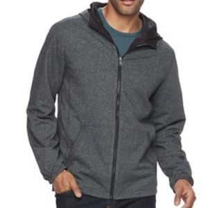 Men’s Reversible Water-Resistant Hooded Jacket NWT